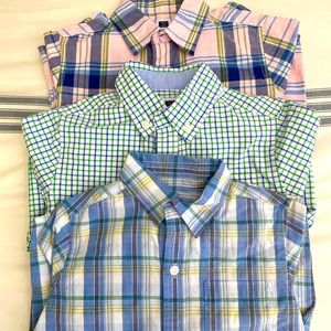FOUR pieces 💙 3 SUPER CUTE Janie and Jack dress up shirts for boys